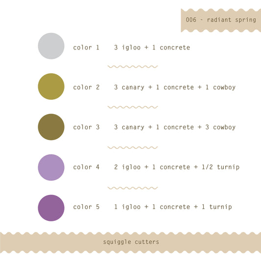 Radiant Spring Polymer Clay Color Recipes