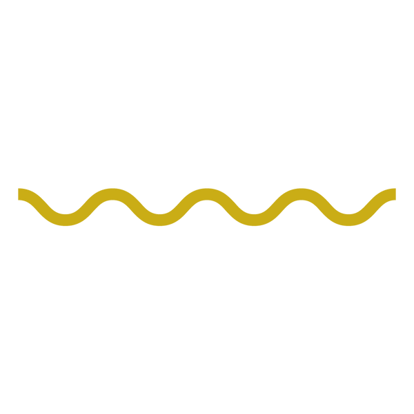 Squiggle Cutters Wavy Logo - Yellow